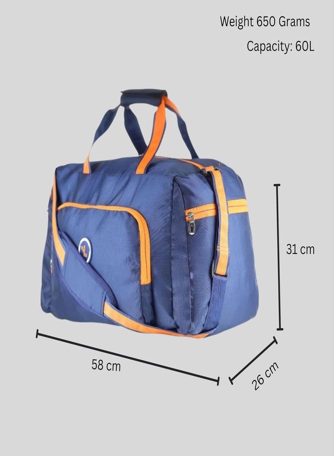 ليجو حقيبة سفر ليغو كيا | حقيبة سفر دافل 60 لتر | حقائب رجالية | حقيبة سفر (أزرق داكن) - Image 3